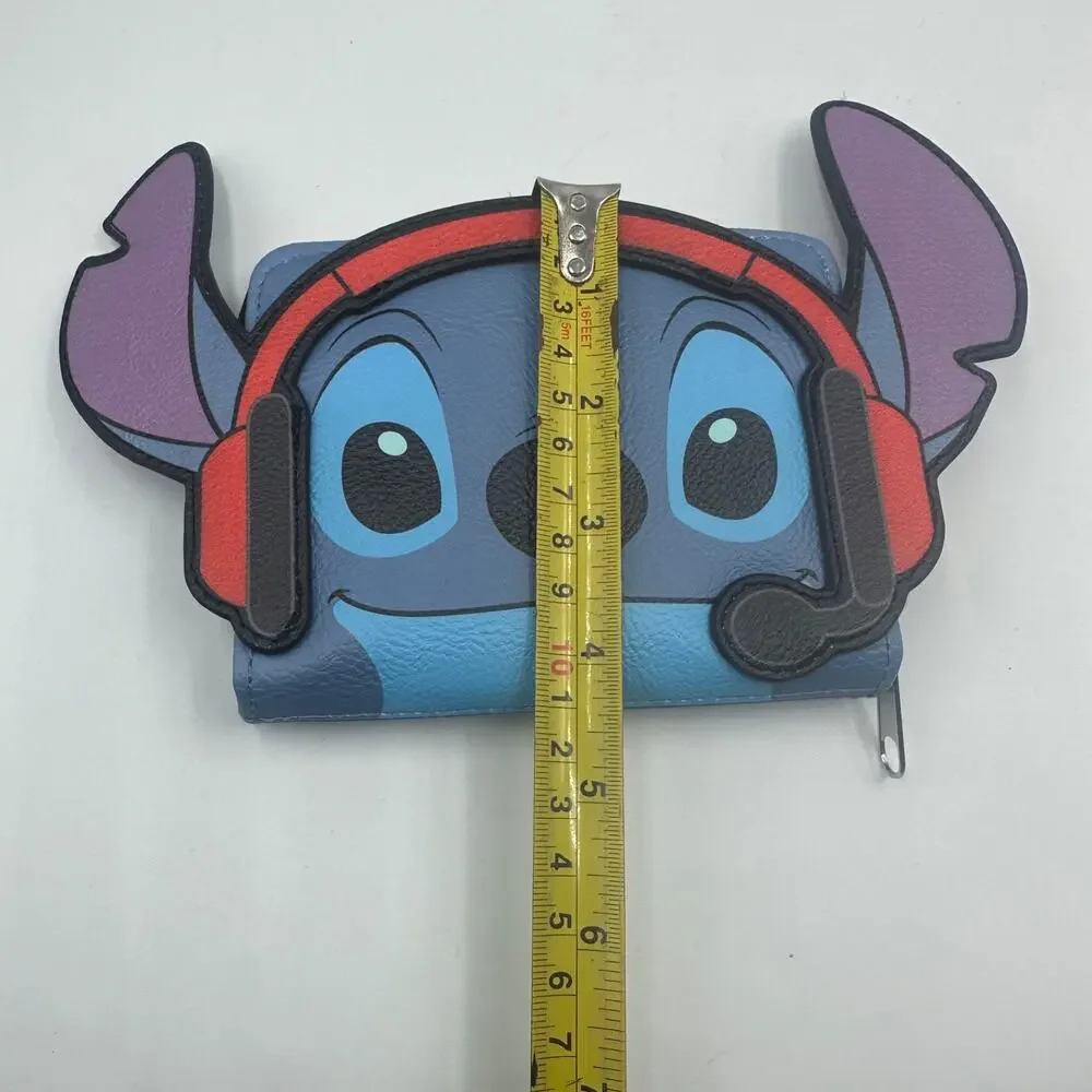 Loungefly Wallet Disney Lilo & Stitch Gamer Stitch Zip Around Headphones 2022